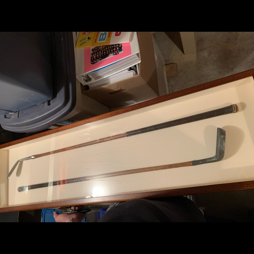 Vintage Spaulding gold clubs